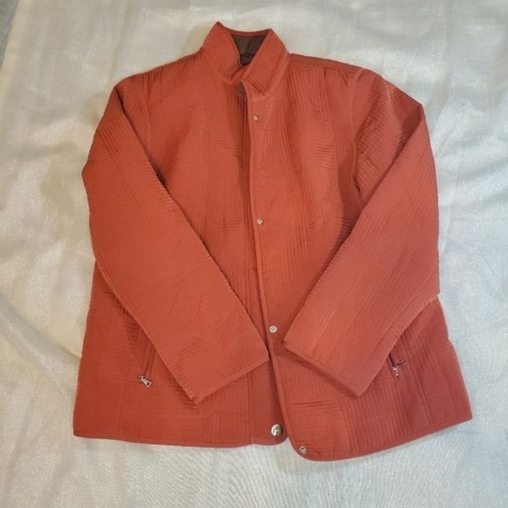 Gallery Quilted Winter Jacket, Toasted Orange, Large